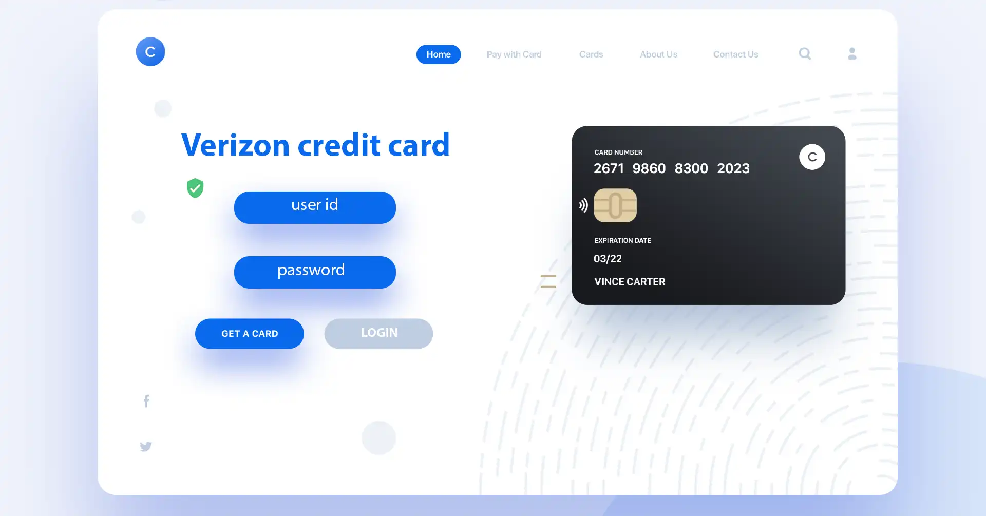 verizon credit card login